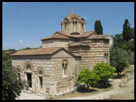 Holy Apostles Church at the Agora in Athens, Greece